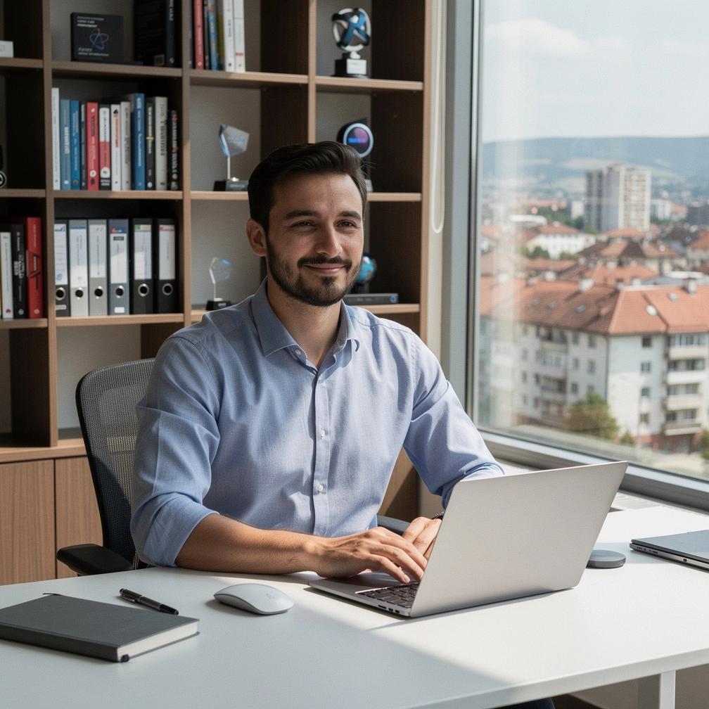 Ilustrație a unui grafic care arată creșterea productivității prin automatizarea proceselor software.